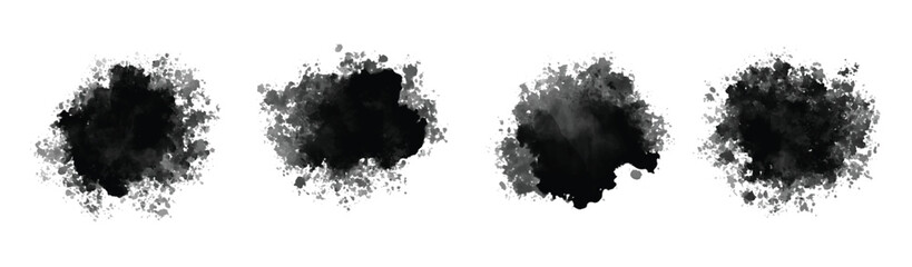 Black paint grunge brush stroke vector background. Black paint grunge brush stroke vector background overlay	