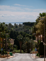 Calle residencial de Benalmádena