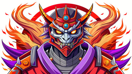 "Samurai Warrior Masked Dragon: A Tale of Strength and Mystery"