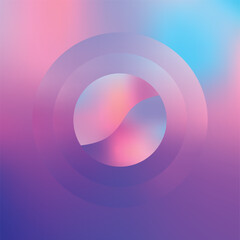 Liquid color background design. Fluid gradient circle composition. Futuristic design posters. Gradient background.