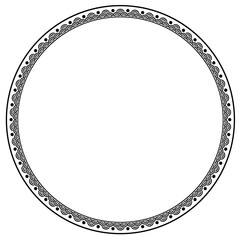 round frame circle decoration pattern vector graphic art element