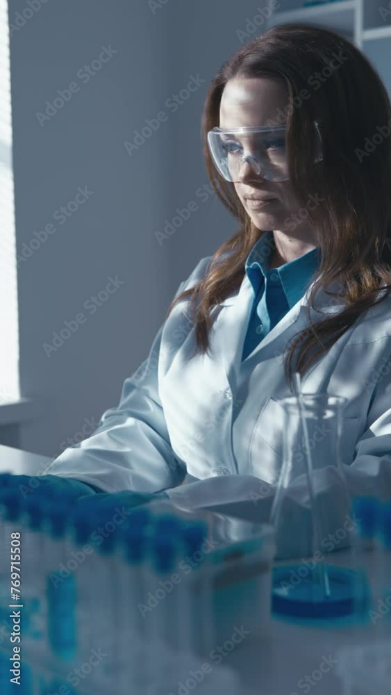 Poster A microbiologist, a computer microbiologist, explores the mechanisms of interaction between viruses and cells in the laboratory, helping to understand the principles of infectious diseases. His work