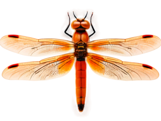 Dragonfly Isolated On PNG Background, 300 PPI Resolution