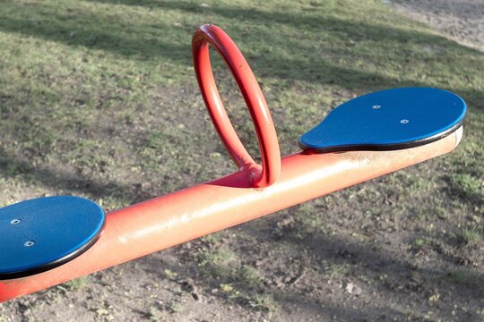 part of a swing on a playground