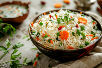 Rice Pulao in Indian flag color, Indian republic day food.