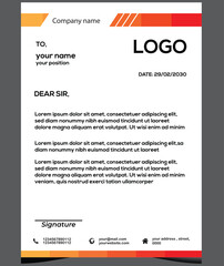 Luxury and modern Letter-head design