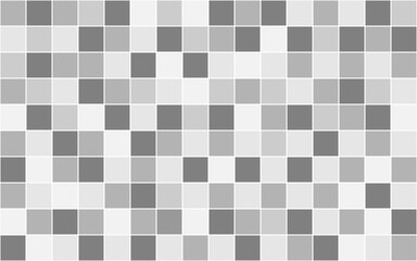 Square tiles in different shades of gray. Abstract background, seamless pattern. Background for decor.