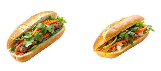banh mi on transparent background, element remove background