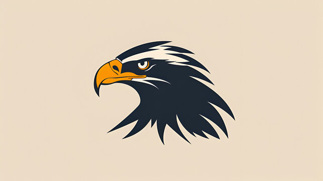 eagle icon illustration, generative Ai