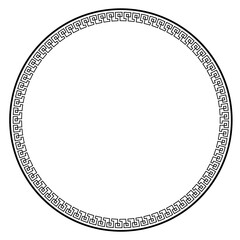 circle round frame border edge decoration pattern vector graphic art