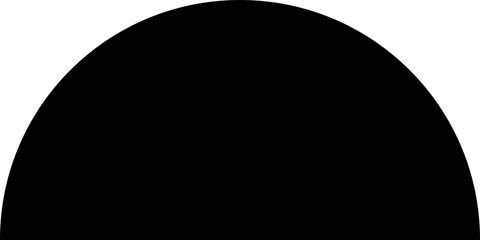 semi circle simple shape sillouette
