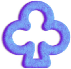 Clubs Purple Fluffy Icon