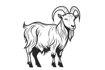 Goat line art, goat illustration, goat png transparent 