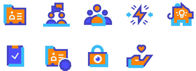 Set of Business Communication icons