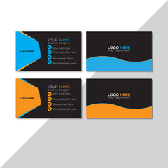 Corporate business card template design set. Marketing, business proposal, promotion, advertise, publication, cover page. new digital marketing bussines card.
