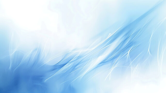 abstract background of blue waves and a water surface. Blue brush gradient texture. generative ai