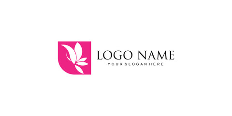 Simple butterfly logo design with unique concept| premium vector