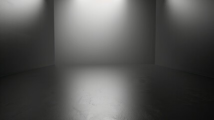 Studio room gradient background. Abstract black white gradient background - generative ai