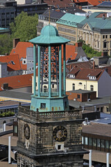 Aerial View of Aegidienkirche Church Tower Memorial Monument in Hannover Germany