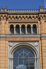 Arch Windows at Rail Station Front in Hannover Germany