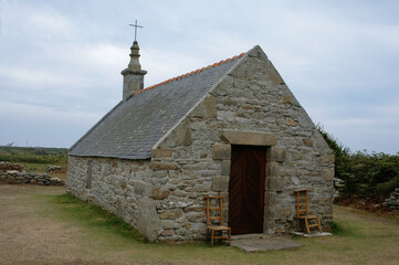 Chapelle Saint Corentin, Ile de Sein, Parc naturel régional d'Armorique, region Bretagne, 29, Finistère, France