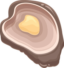 Ingredient oysters icon cartoon vector. Restaurant menu. Cooking sea food