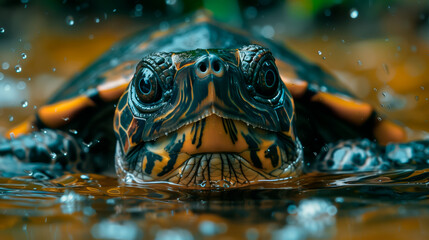 sea turtle in the water