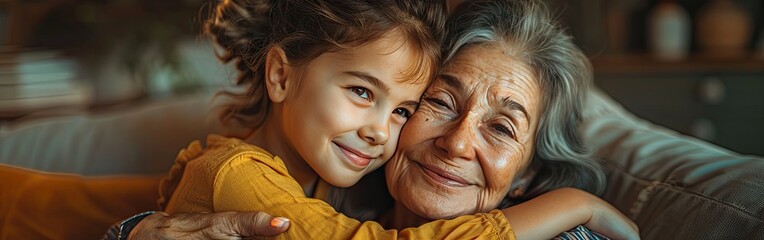 Three Generations Embracing: A Mother's Day Portrait of Love and Happiness in Colombia