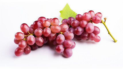 Fototapeta premium red grapes isolated on white