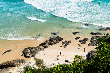 Obraz premium Areal view of the Byron Bay beach, QLD, Australia