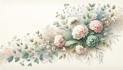  Watercolor Painting of Dusty Miller
