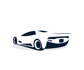 vector logo design sport car