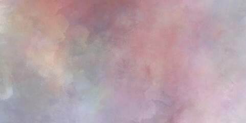 Beautiful Pink purplish abstract background. White clouds, blurred sky, abstract pastel colors. colorful pastel paint. watercolor painting on textured paper, pink, blue and orange. watercolor splashes - obrazy, fototapety, plakaty