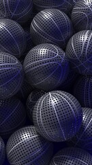 Multiple Basketball Balls

