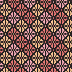 Colorful Abstract shapes fabric print design pattern