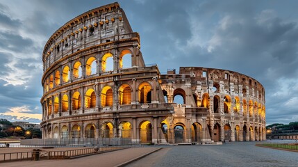 Fototapeta na wymiar Majestic Colosseum at Twilight