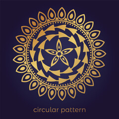Fototapeta premium luxury mandala pattern background, circular pattern vector design