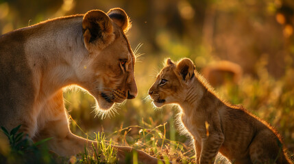 lioness with cubs