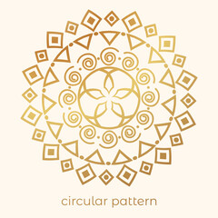luxury mandala pattern background, circular pattern vector design