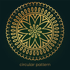 luxury mandala pattern background, circular pattern vector design
