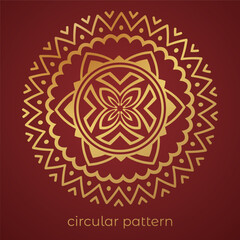 luxury mandala pattern background, circular pattern vector design