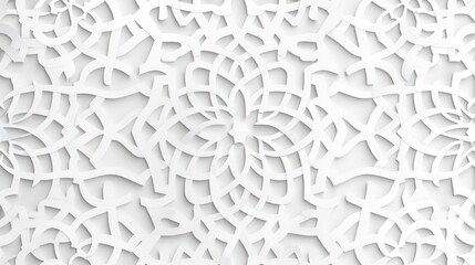 Seamless pattern of Arabic ornament ,classic Islamic culture. White background