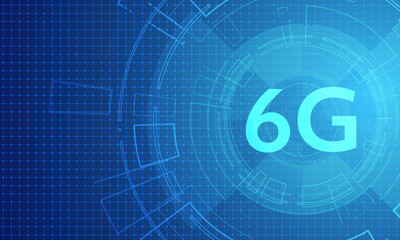 concept of technology 6G mobile network , New generation telecommunication , high-speed mobile Internet,