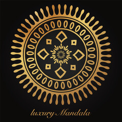 luxury mandala pattern background, circular pattern vector design