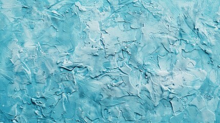 Abstract Wide Angle light blue stucco Background. Wall building Close up. Rough Surface plaster Texture With Copy Space for design - generative ai