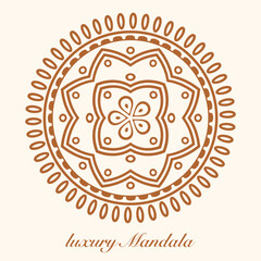 luxury mandala pattern background, circular pattern vector design