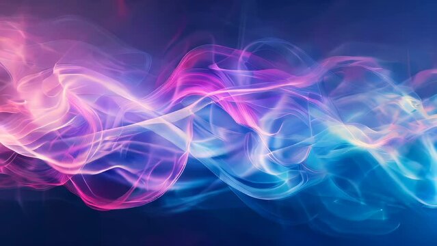 Abstract colorful smoke on a dark background. Psychedelic background.