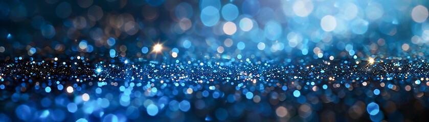 Sparkling blue cloud micro sparkles high resolution tight shot enchanting and mysterious on somber background , close-up