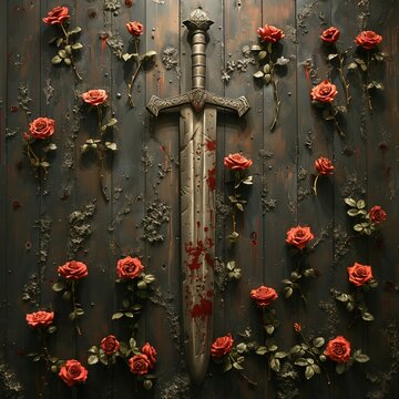 roses and sword of sant jordi april 23rd world book day