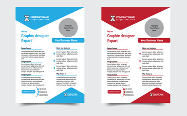 Obraz premium Corporate flyer template for your business